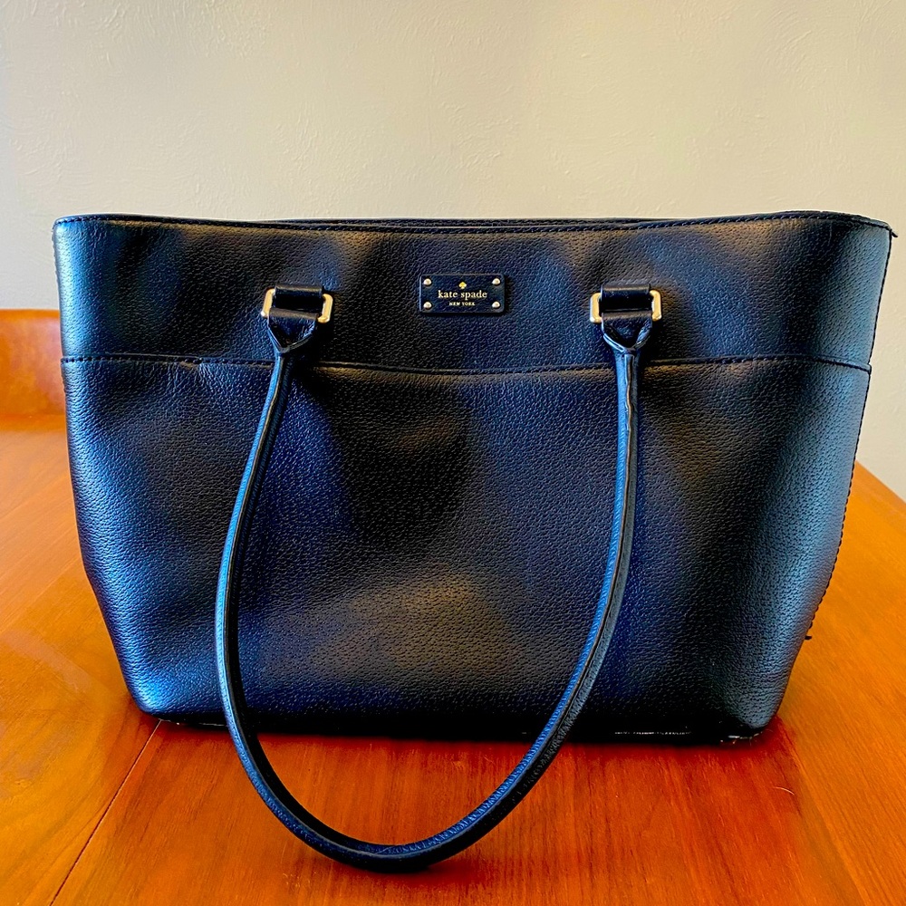 Large Kate Spade Bag (black leather)